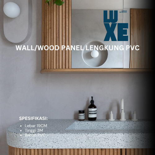 3M X 19CM Wall/Wood Panel WPC VPC Lengkung Premium Termurah dan Lengkap