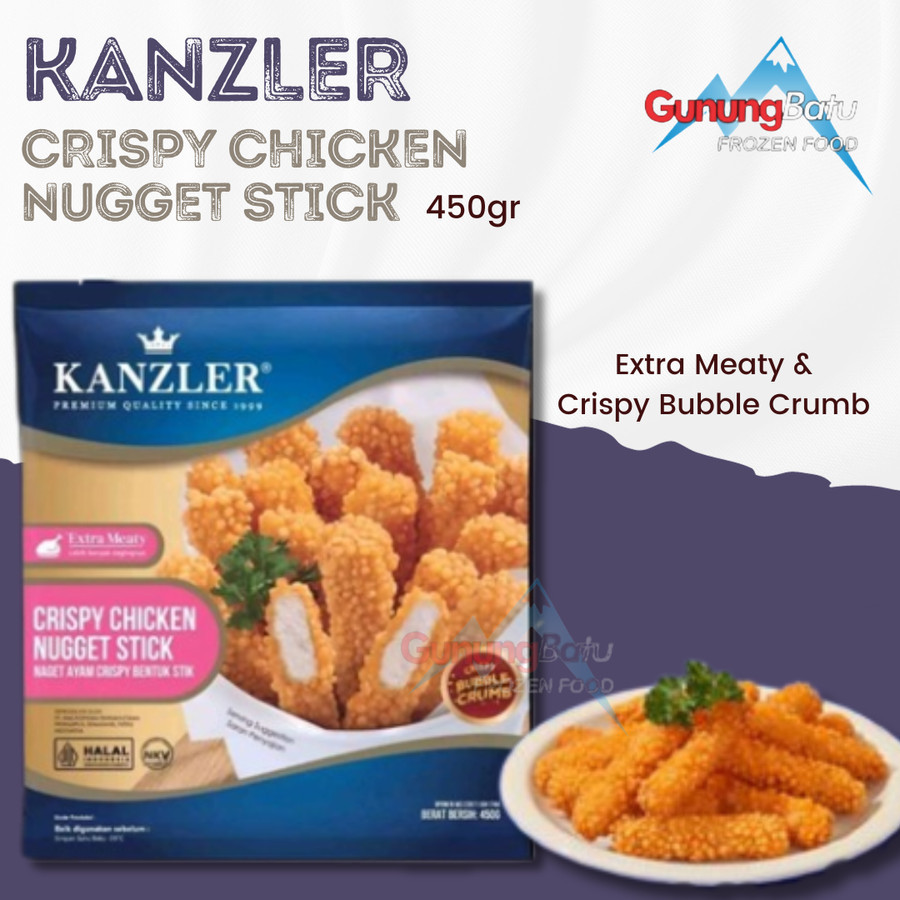 

KANZLER CRISPY CHICKEN NUGGET STICK 450GR