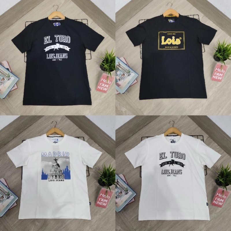 kaos Lois pria original bahan 100% katun terbaik
