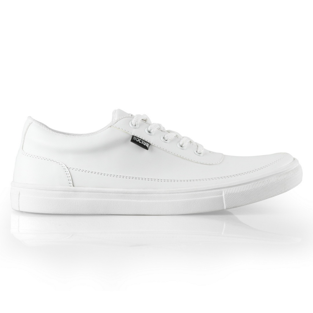 NOCTUR - Sepatu Pria Casual Full White N 702