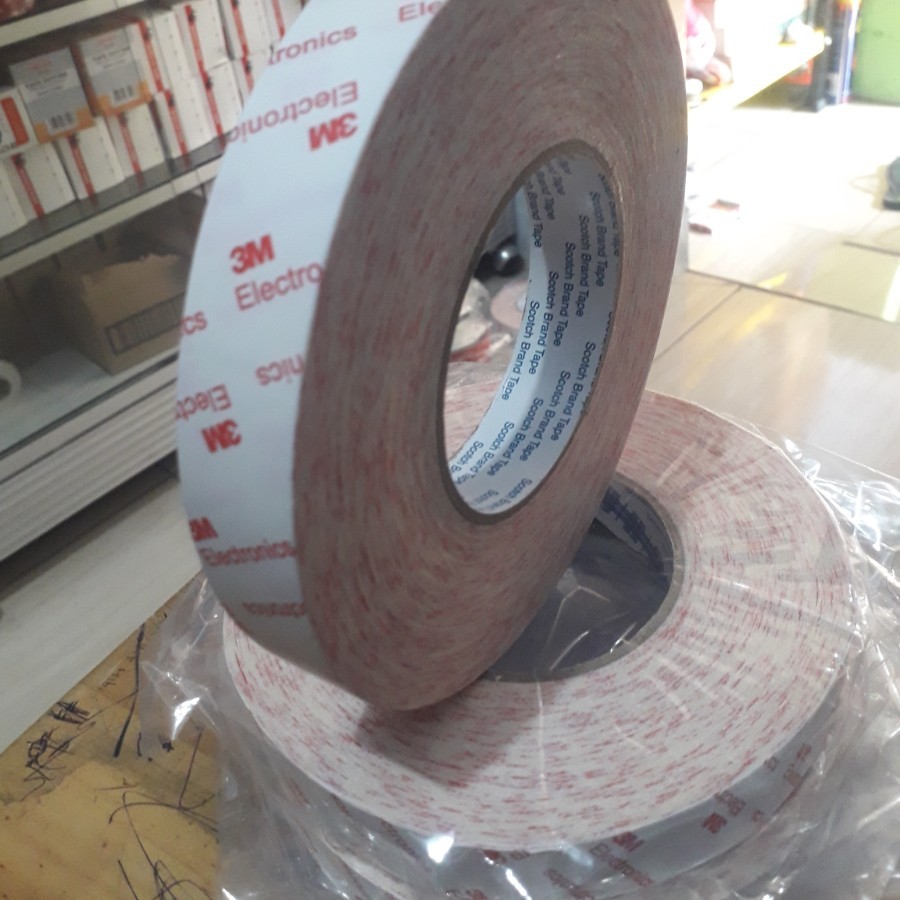 Double Tape 3 M 9448A - Double Tape White 12mmx50M - Double Tape Putih