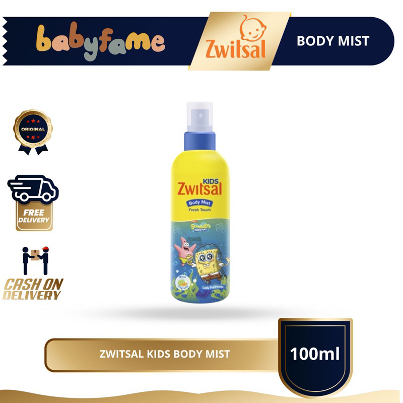 ZWITSAL KIDS BODY MIST | 100ML | BODYMIST | PARFUM ANAK