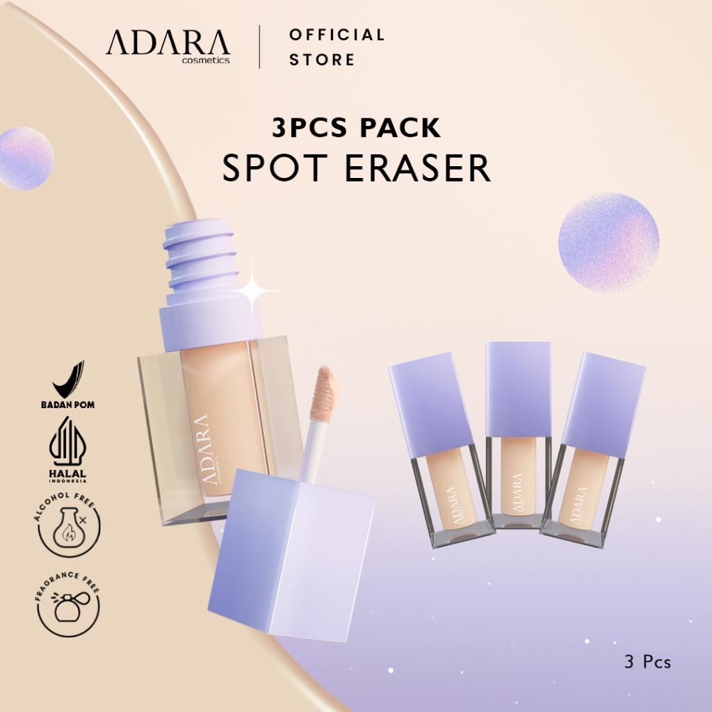 [3 Pcs] ADARA - Spot Eraser 2 in 1 Concealer