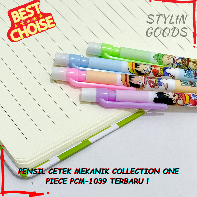 

PENSIL CETEK MEKANIK COLLECTION ONE PIECE PCM-1039 PENCIL CETEK DENGAN HAPUSAN ALAT TULIS SEKOLAH TERBARU BISA GROSIRAN HARGA TERMURAH BISA COD