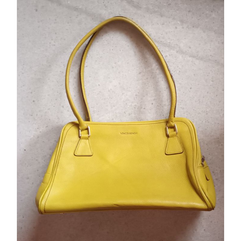 Vincis Bench Shoulder Bag Full Kulit Asli Green Lime 2