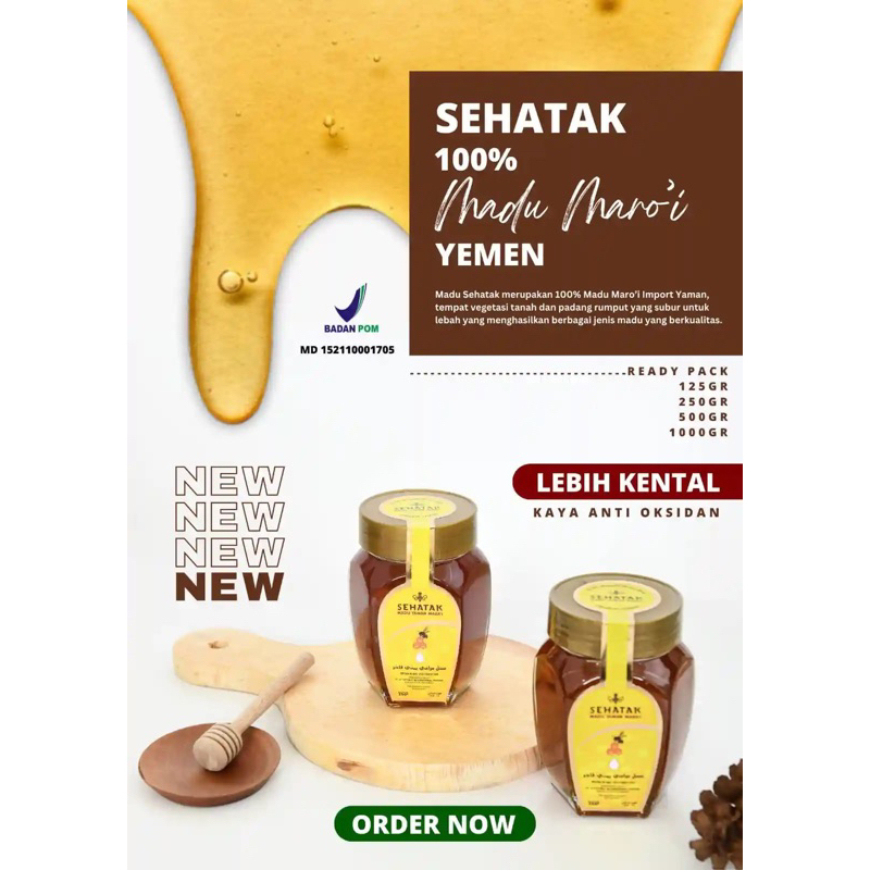 

Madu Yaman Mara'i Asli Pure Yemen Honey Marai Sehatak