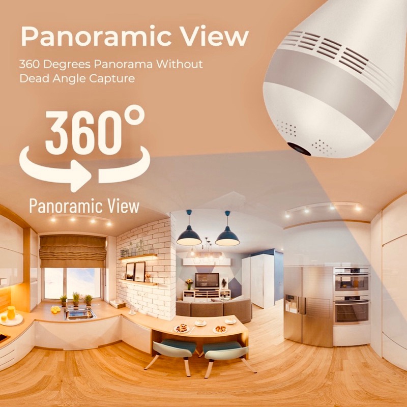 HOT Product Kamera CCTV IP Camera V380 BOHLAM LAMPU 360 View Wifi Wireless / CCTV Bola Lampu CCTV Wi