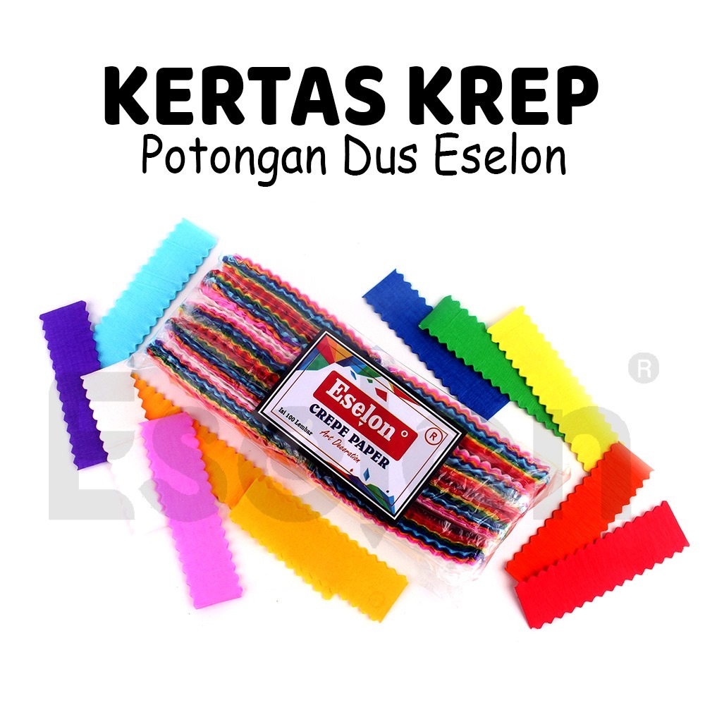 

100pcs Kertas Krep / Crape Paper / Kertas Crape potongan isi 100pcs