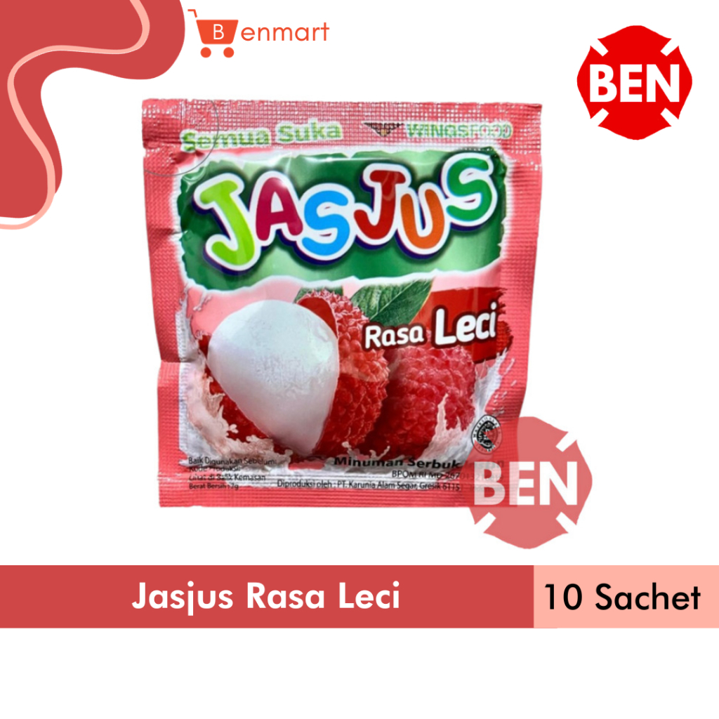 

Jasjus LECI 1 Renceng 10 Sachet Jas Jus Minuman Serbuk Lychee Murah