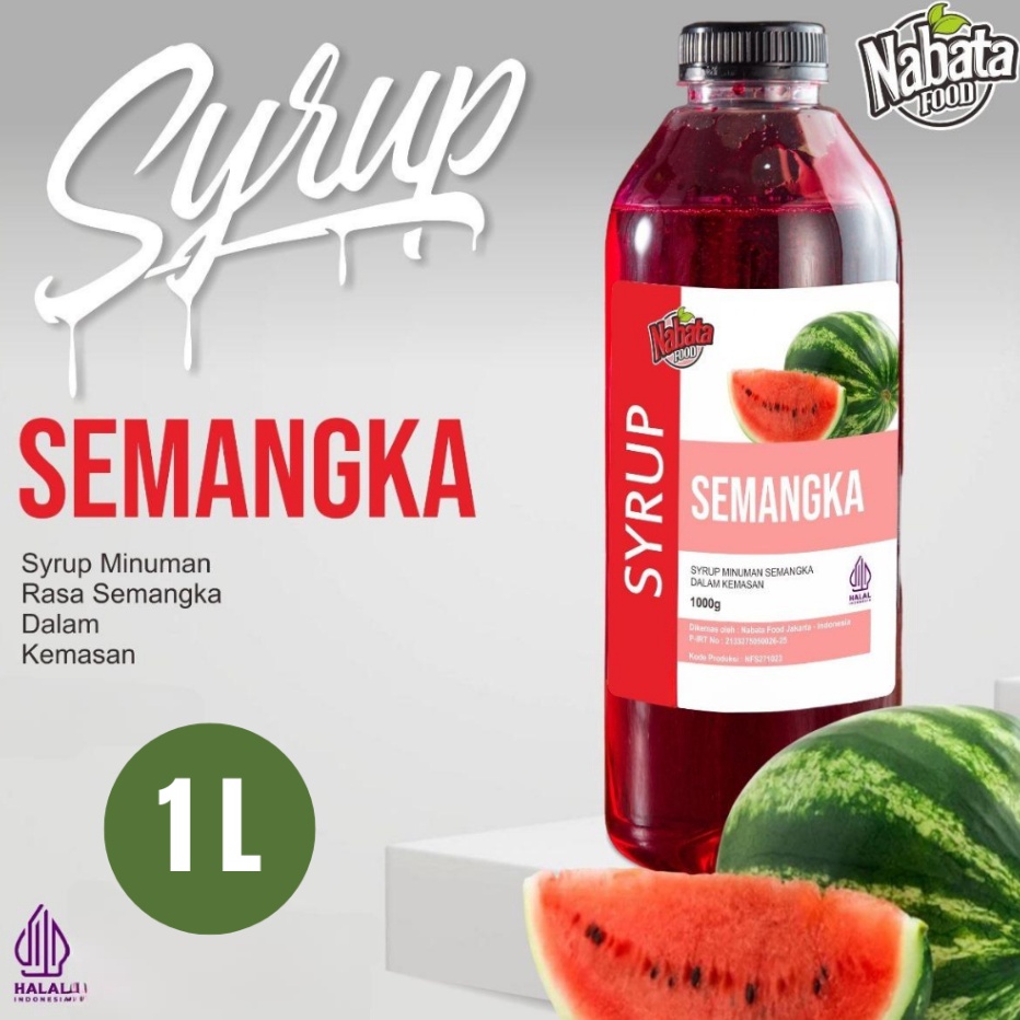 

[KODE KMGU8] Sirup Semangka India 1 liter Tembikai Malaysia