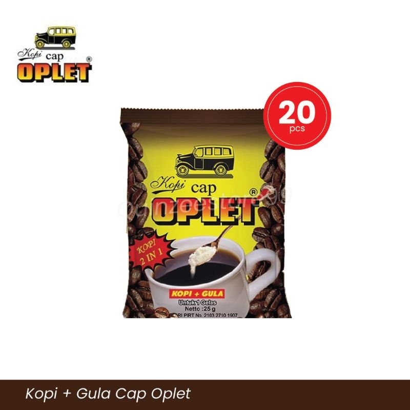 

KOPI CAP OPLET KOPI + GULA (1PAK ISI 20@25gr) KOPI LOKAL BOGOR