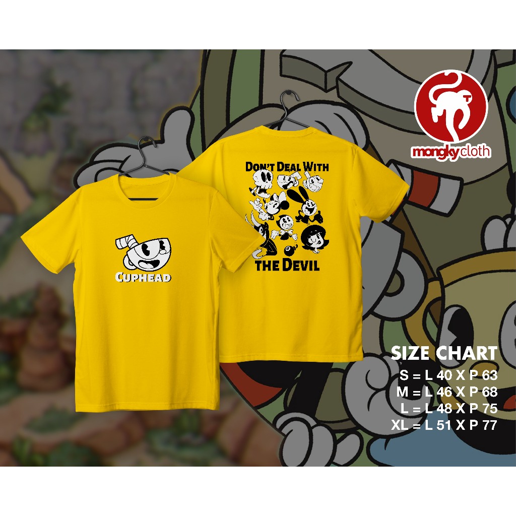 Kaos Game Cuphead keren terbaru