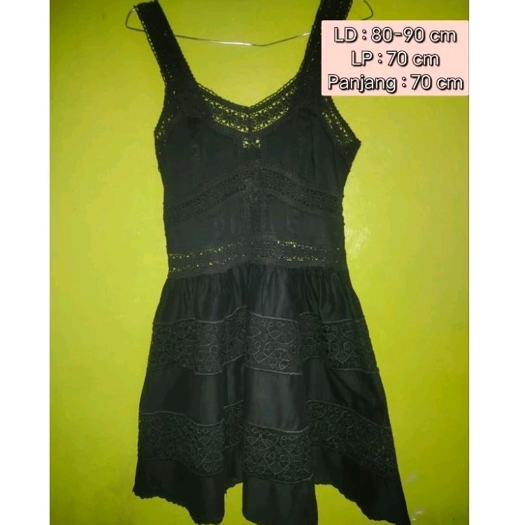 Dress Victoria's Secret Preloved/ Dress pesta wanita/ Dress malam Embroided/ Gaun Hitam/Dress hitam