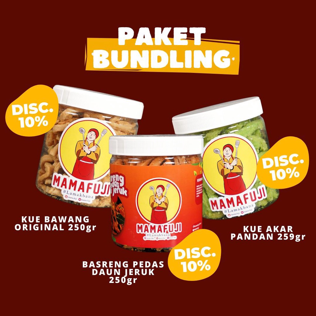 

✨Grosir✨ Mamafuji - HEMAT Paket Kue Bawang BEST SELLER Mama Fuji Cemilan Food gas !!