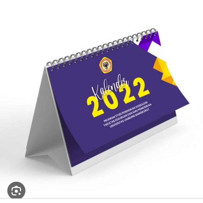 

kalender duduk custom ukuran a5