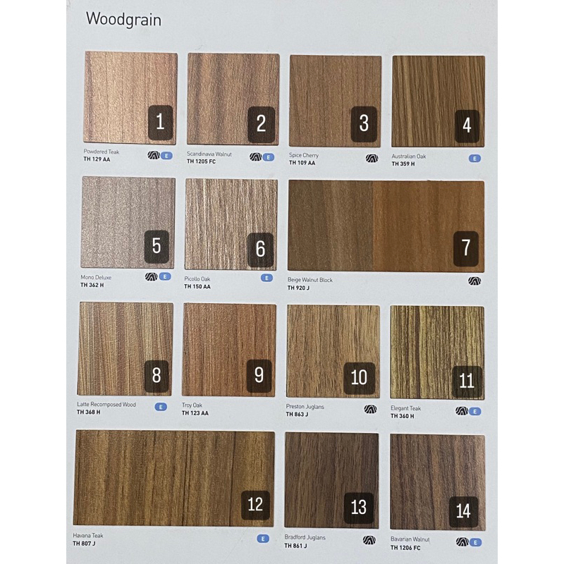 SAMPLE HPL TACO WOODGRAIN 9