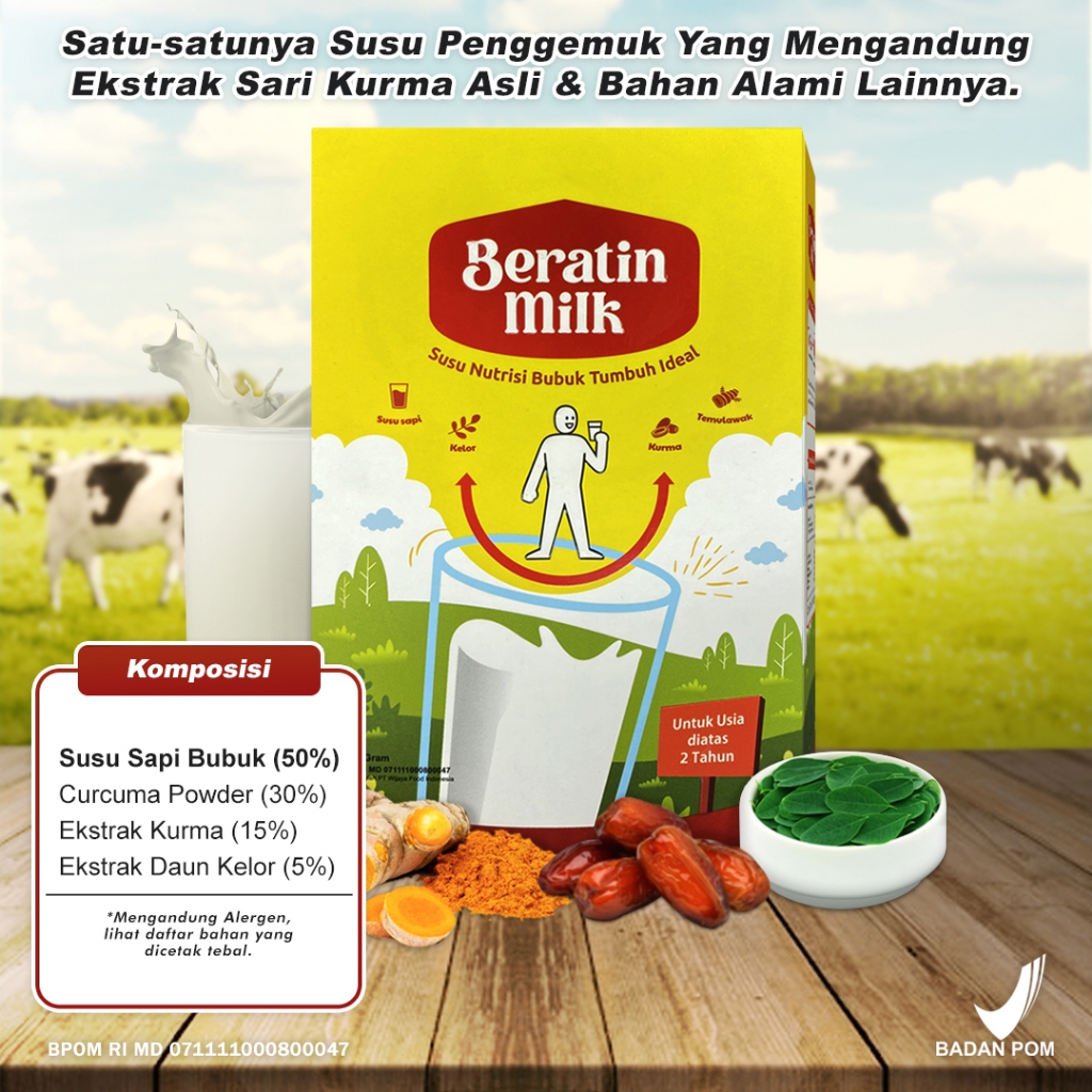 

1 Box BERATIN MILK | Susu Penambah Berat Badan | Susu BRATIN | Susu BERATIN | Naikan Berat Badan