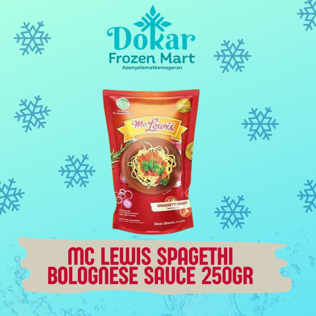 

McLewis Spagheti Bolognese Sauce 310gr