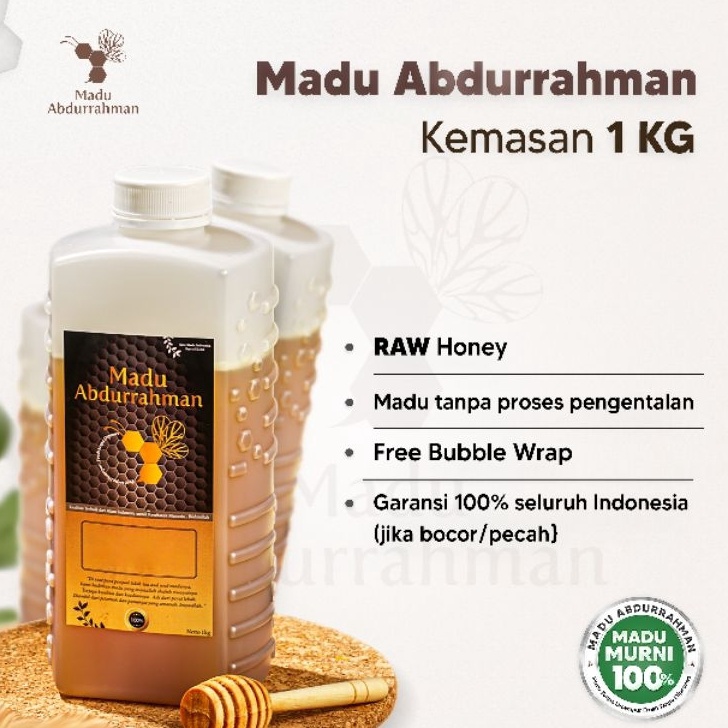 

[KODE PRODUK 6VWIE4354] Madu Abdurrahman (1Kg) 100% ASLI & MURNI Raw Honey