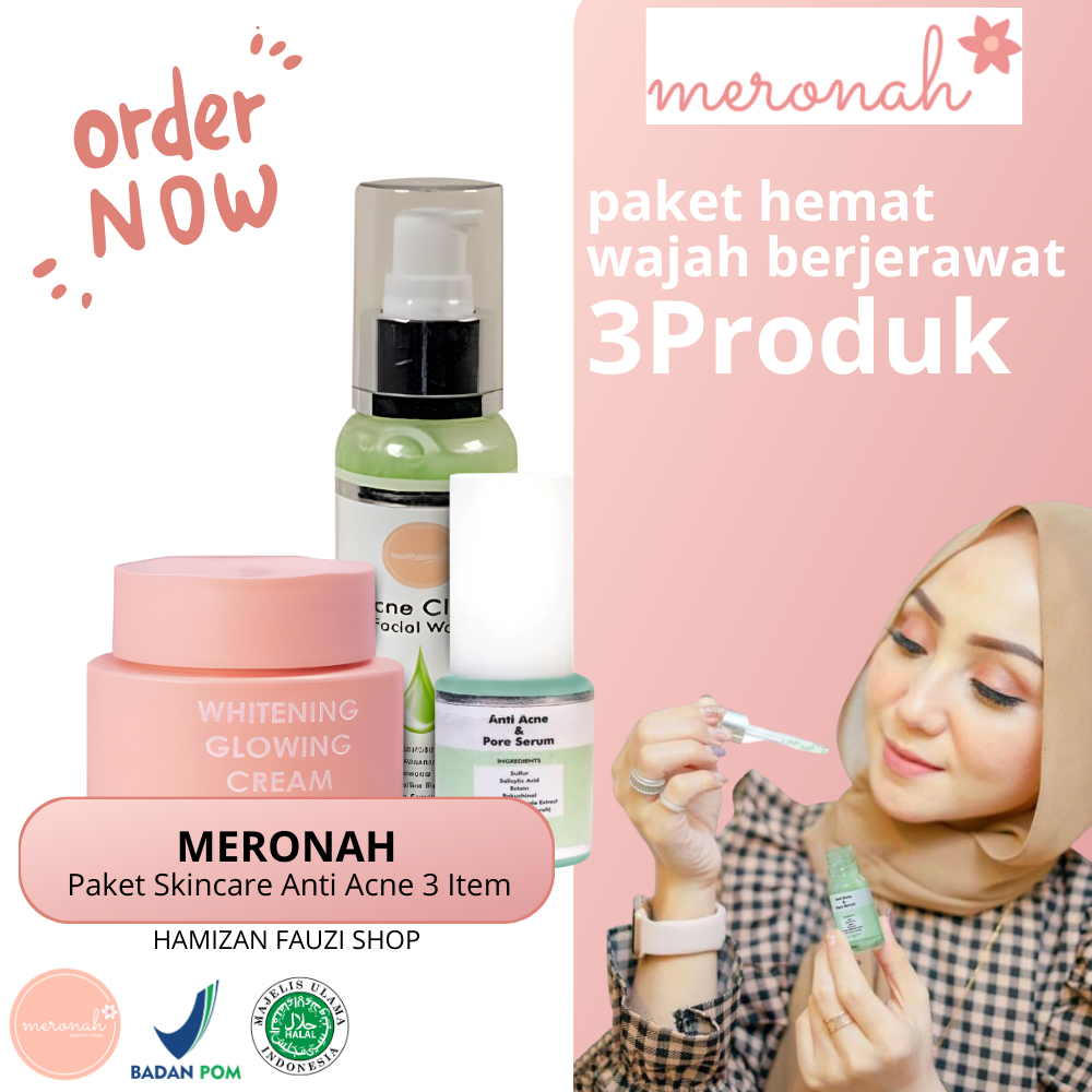 PAKET SKINCARE MERONAH ACNE HEMAT | HAMIZAN FAUZI SHOP