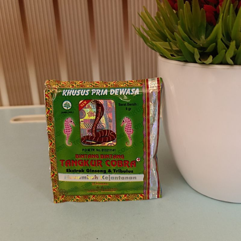 OBAT SEHAT PRIA DEWASA OBAT KUAT TANGKUR COBRA (1 SACHET) VITALITAS PRIA DEWASA