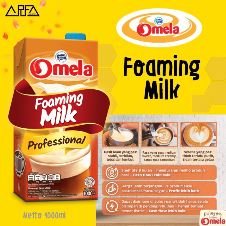 

➔ Omela Foaming Milk 1 liter - Fresh Milk spmju