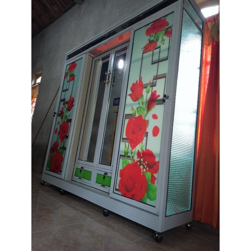 lemari alumunium pintu geser ACP\KACA