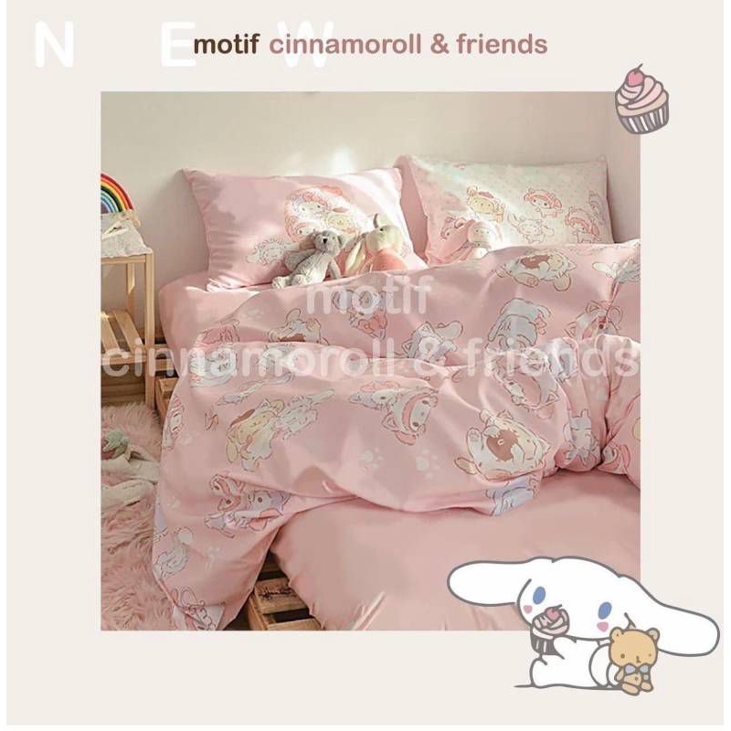 cinnamoroll sprei katun lokal merk elbhe