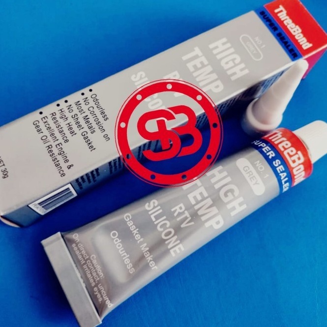 

[✯V72➤] Lem Threebond SUPER SEALER NO.1 HIGH Temp RTV Silicone Grey ( Abu Abu ) 30gr Dont SKIP