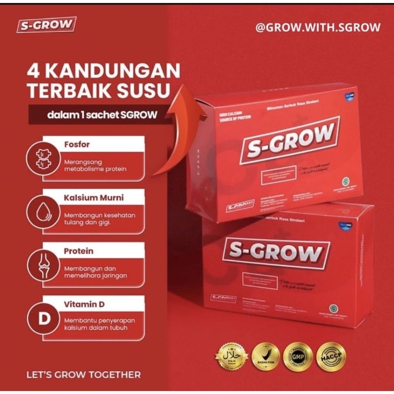 

Susu peninggi badan ampuh S-GROW BPOM