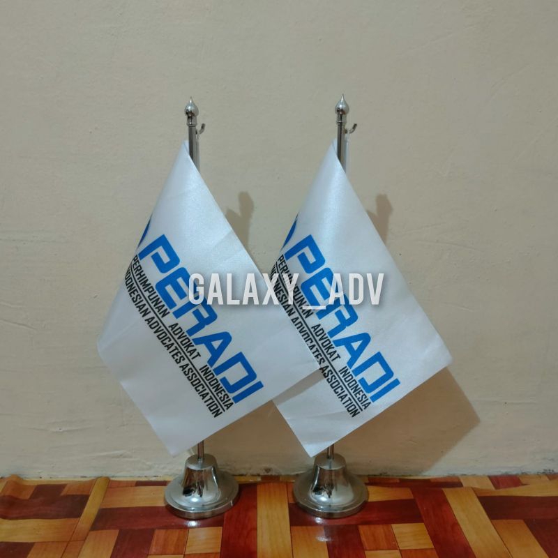 

tiang stainless+bendera meja PERADI