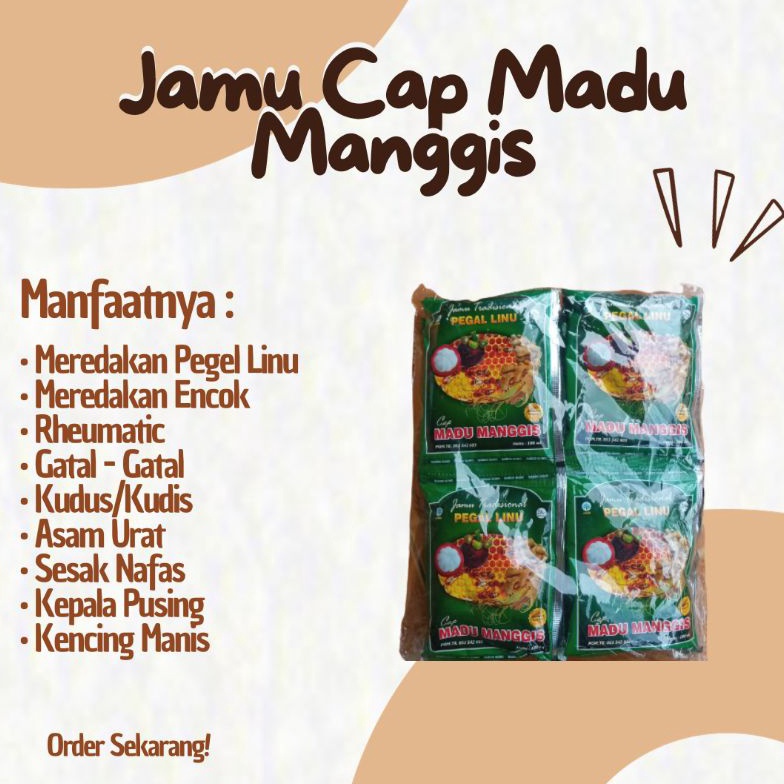

Terl4ris Jamu Cap Madu Manggis • Jamu Pegel Linu (12 PCS) [192]