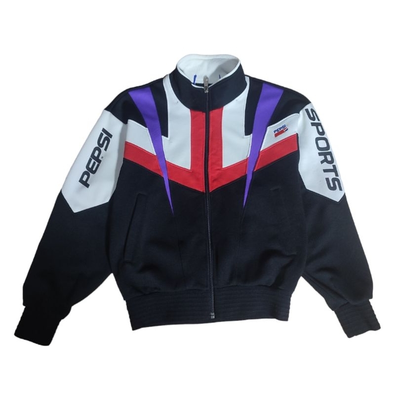 jaket vintage colorblock pepsi sport