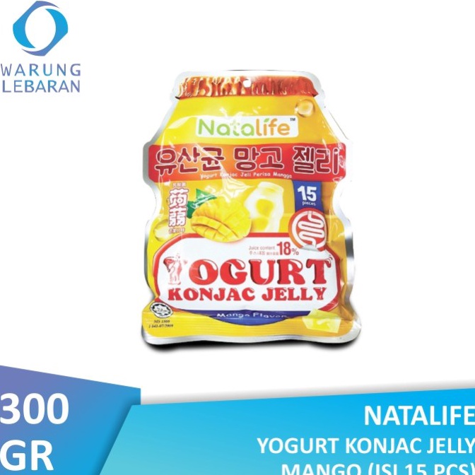 

✪ Natalife Yogurt Konjac Jelly Mango (Isi 15 Pcs) 300gr Best ゞ