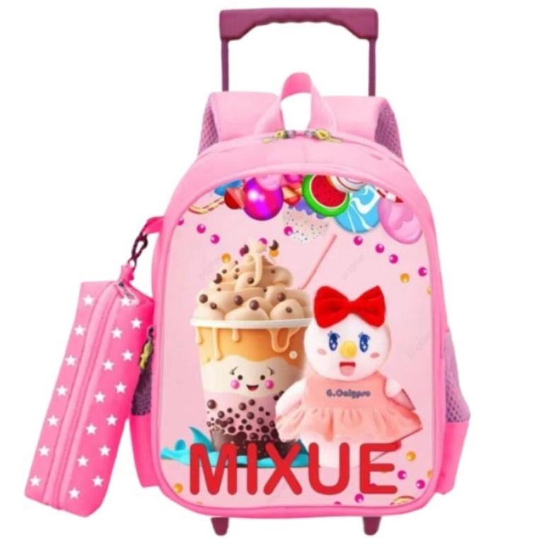 [♤I77➤] Trolli MIXUE PREMIUM - Tas dorong mixue - tas roda anak perempuan motif mixue Order Now