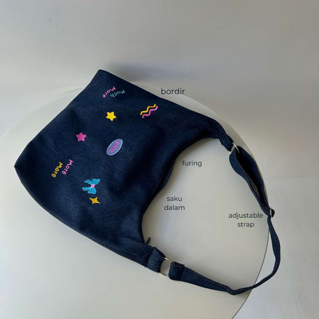 (NEW) DENIM HOBO BAG