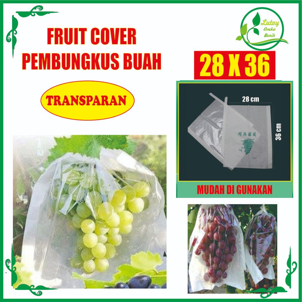 FRUIT COVER BRONGSONG BUAH TRANSPARAN 28 X 36