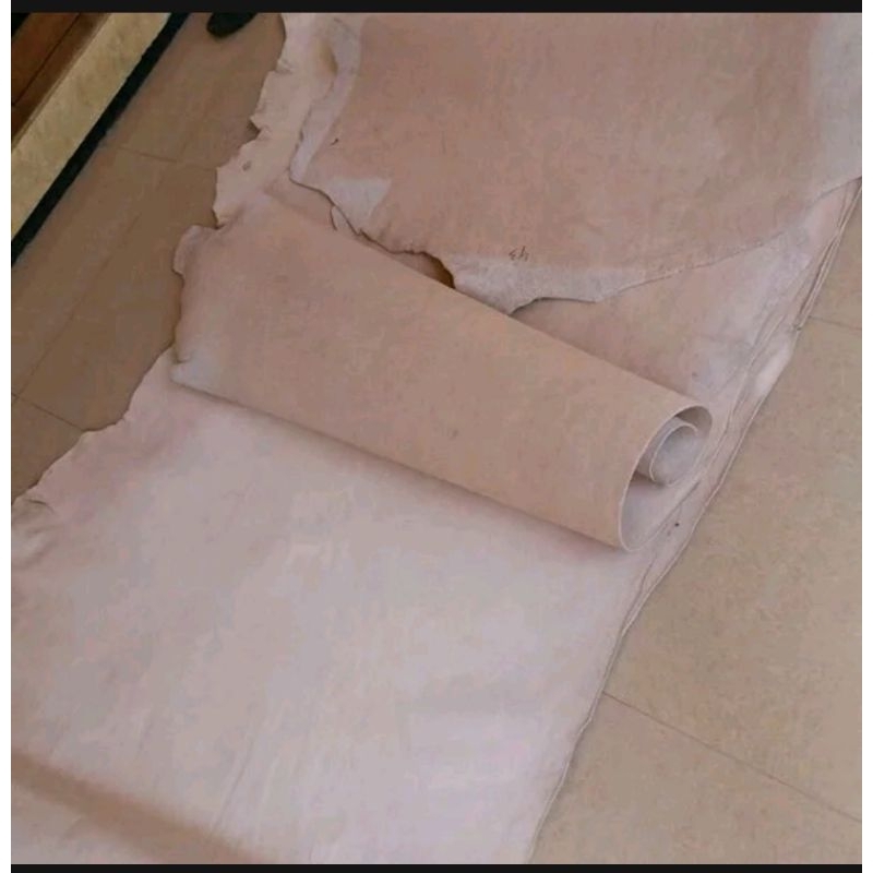 Bahan Kulit Sapi Lembaran Vegtan tebal 2mm ukuran 1sqft