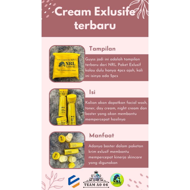 Krim Eksklusif BPOM NRL Cosmetic