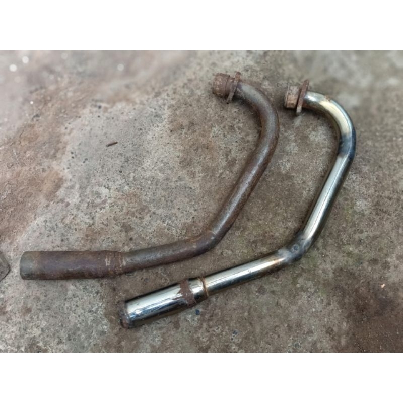 Leheran Leher Knalpot Muffler Honda Tiger Megapro ORI Original Bekas Copotan Motor Second 2nd