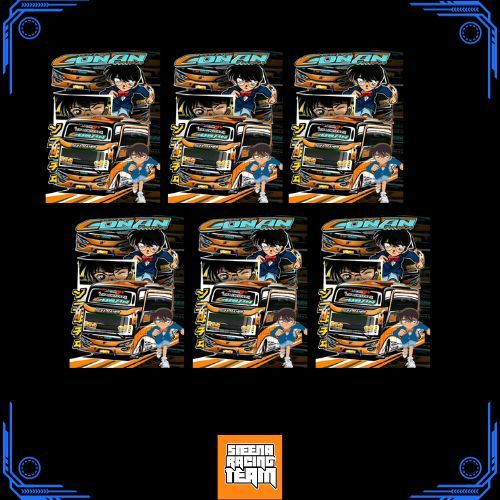 

PAKET 5 STIKER BIS BASURI CONAN KOTAK GLOSI