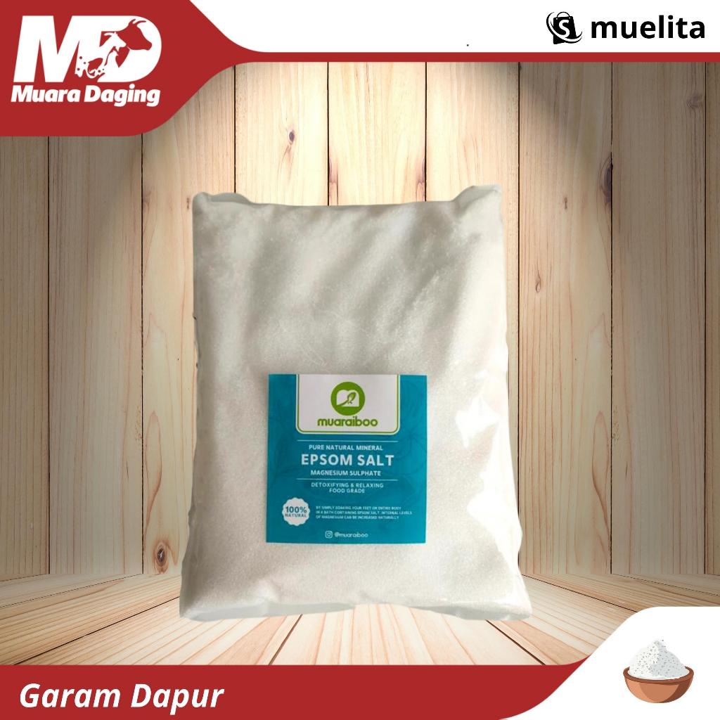 

MDAILY EPSOM SALT 800gr - 100% NATURAL!! BEBAS RESIDU KIMIA