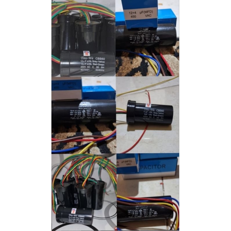 KAPASITOR MESIN CUCI BERVARIAN 13+5UF / 12+5UF / 11+3UF dll