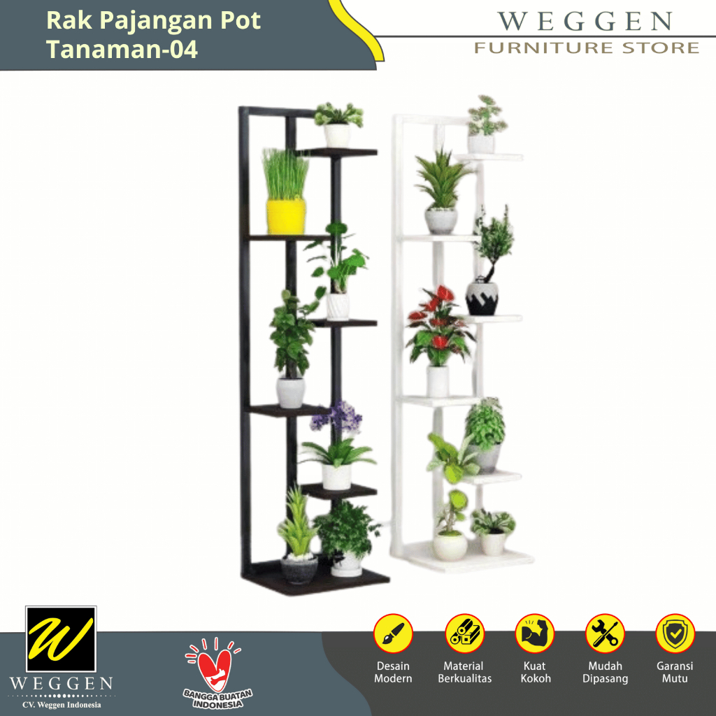 Rak Pot Tataan Tanaman Bunga Minimalis Rak Besi Bersusun Modern [WEGGEN]