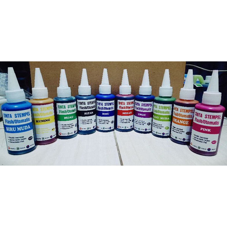 

[♡X11@] TINTA STEMPEL WARNA/FLASH 100ML ALL VARIANT WARNA BEST QUALITY [216]