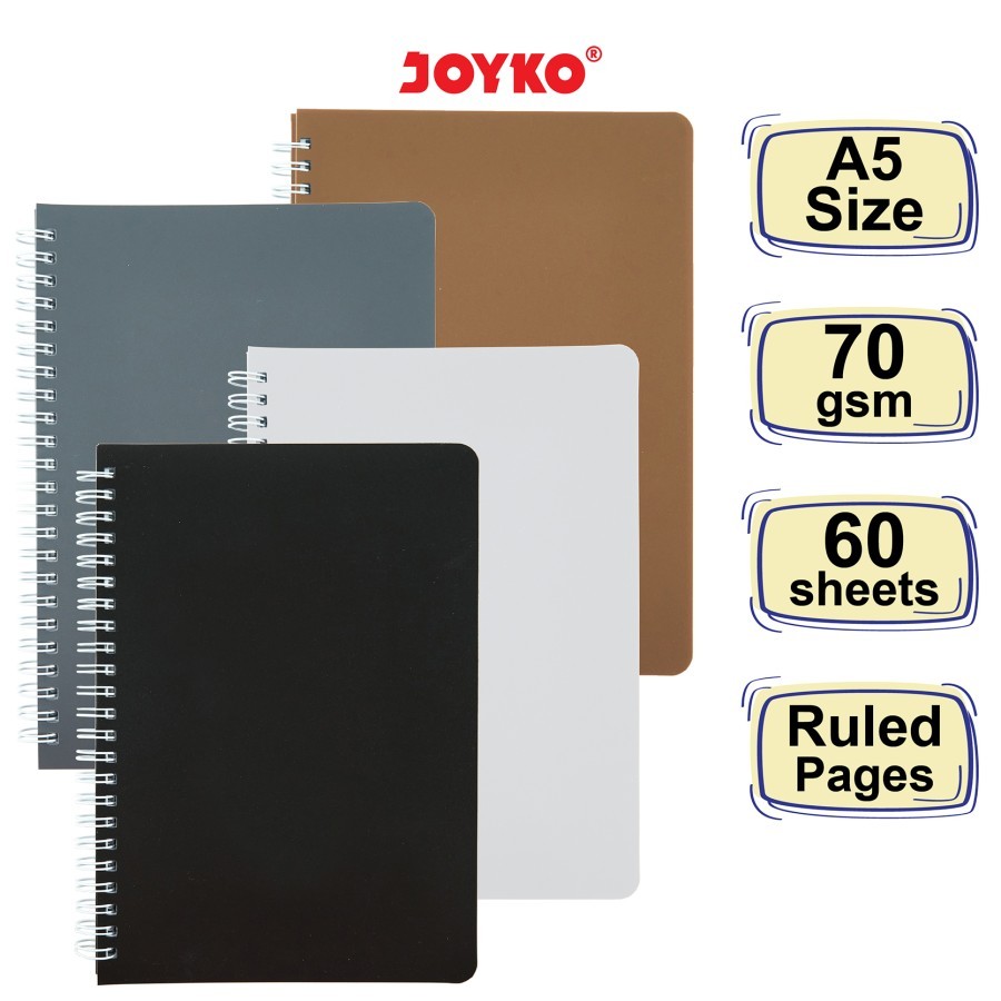 

NOTEBOOK NB-690 (A5) BROWN JOYKO / NOTEBOOK A5 COKLAT / NB-690 JOYKO / DIARY (PCS)