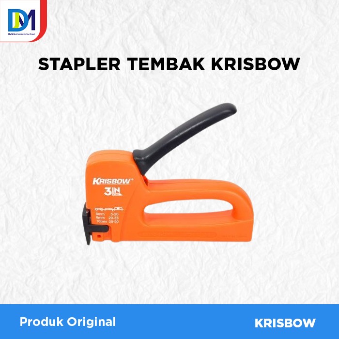 

Stapler Tembak Krisbow Staple Gun 6-12Mm 3in1