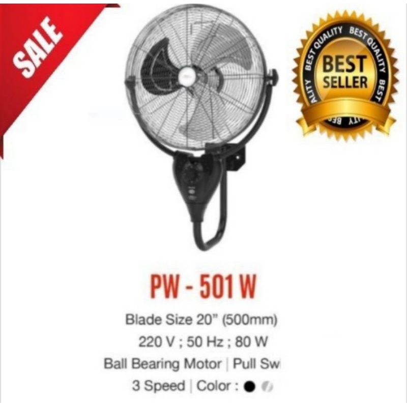 KIPAS ANGIN MASPION PW 501W - KIPAS DINDING MASPION 20 INCH - POWERFAN MASPION 20 INCH - KIPAS GANTUNG 20 INCH MASPION - KIPAS MASPION 20 INCH - KIPAS MURAH MASPION