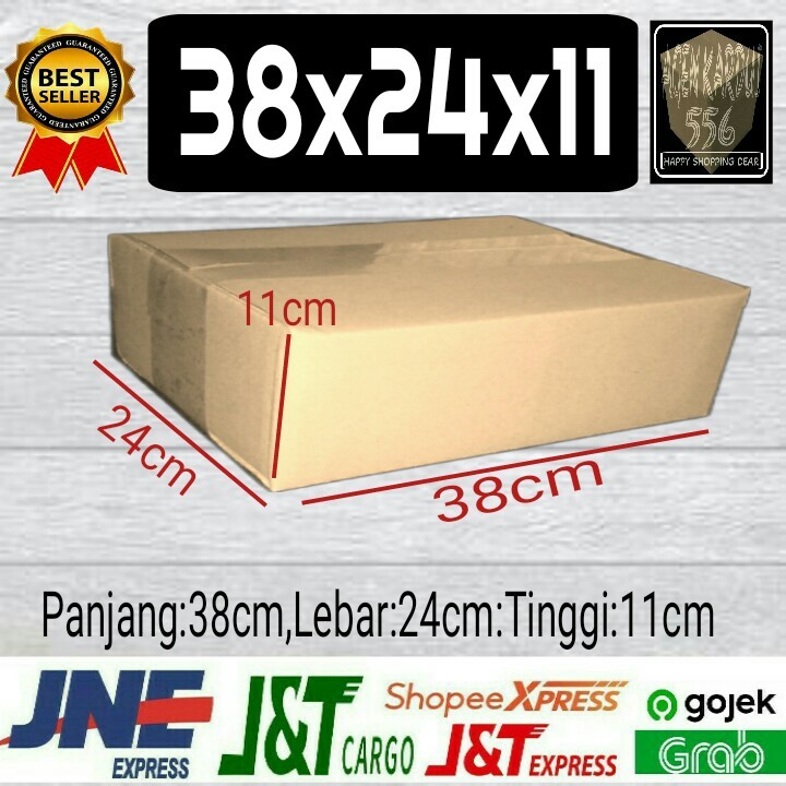 

38x24x11 kardus packing/kardus paket/kardus murah/kardus polos