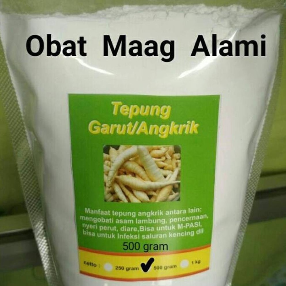 

HMVTO Tepung Pati Garut Organik/ Pati Garut /Pati Asam Lambung/ Arrowroot/ Angkrik 500 gr 7252